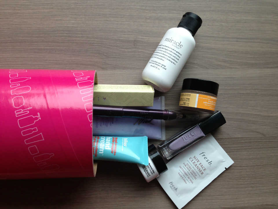 QVC New Beauty Test Tube - January 2013 - Beauty Subscription Box Reviews