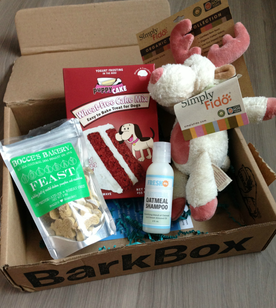 Barkbox December 2012 Review - Monthly Pet and Dog Subscription Services