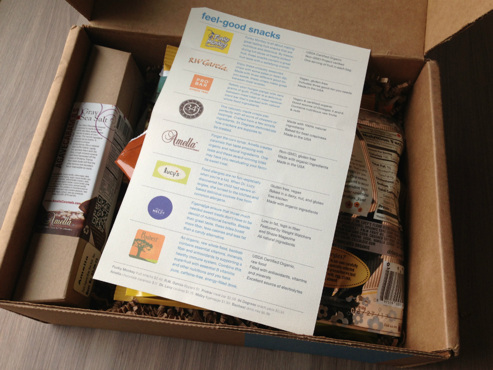 Blissmo Box - January 2012 Review - Feel Good Snacks - Monthly Eco-Friendly Subscription Service