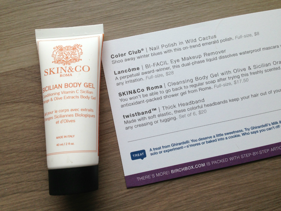 Birchbox February 2013 Review -