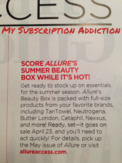 Allure Summer Beauty Box Release Date + Spoilers!