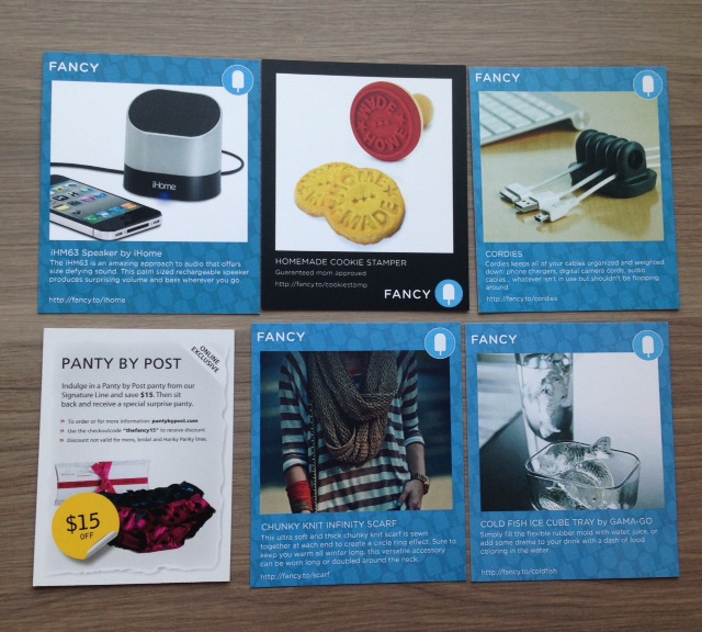 Fancy Box Subscription Review - March 2013 - Monthly Boxes