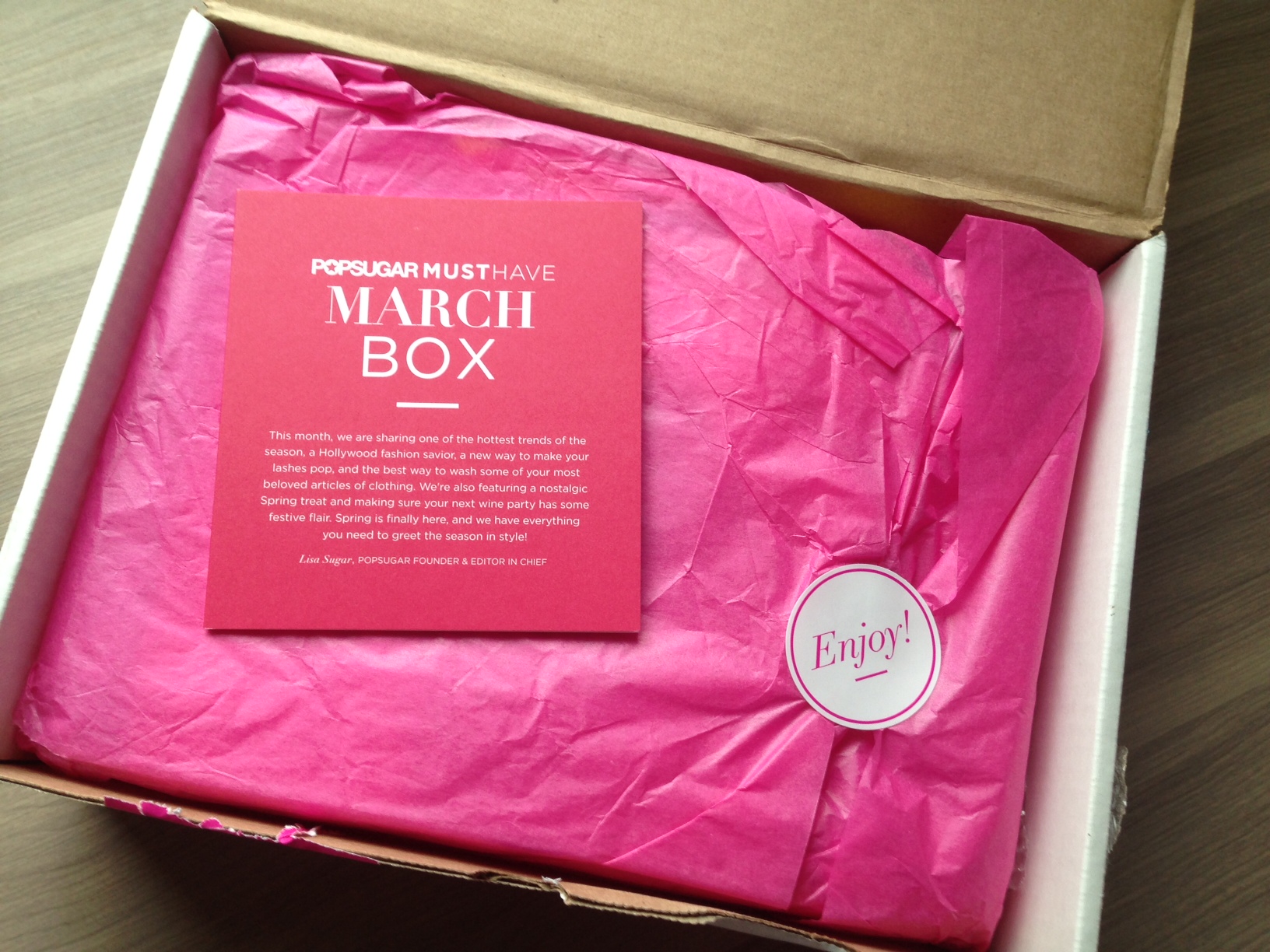 Pop Sugar Must Have Review – March 2013 Box – Women’s Monthly Subscription Boxes