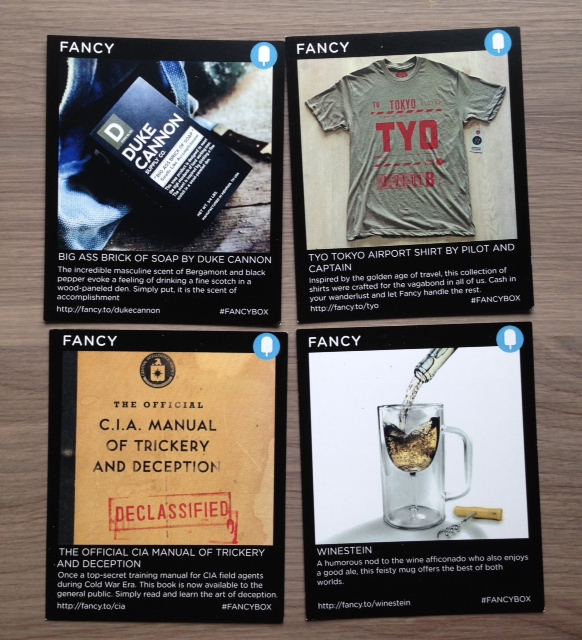 Ashton Kutcher Fancy Box Review - March 2013 - A+ List Boxes