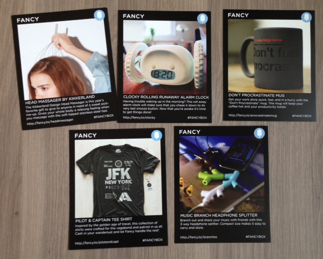 Fancy Box Review - March 2013 - Monthly Subscription Boxes