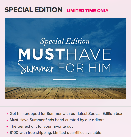 Pop Sugar Must Have Special Edition Summer For Him Box – Now Available!