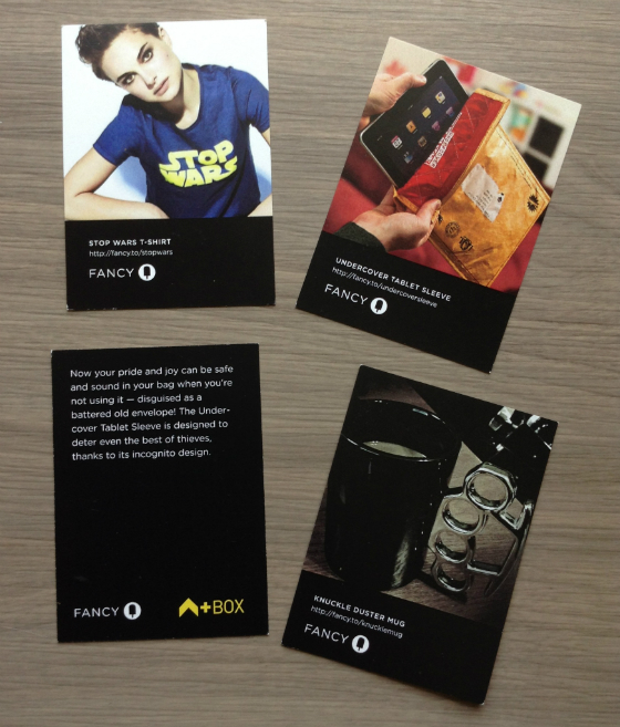 Ashton Kutcher Fancy Box Subscription Review & Coupon Code - April 2013