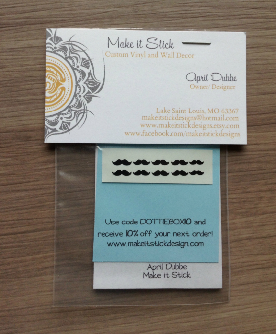 Dottie Box Review - Handmade Indie Subscription Boxes - March 2013