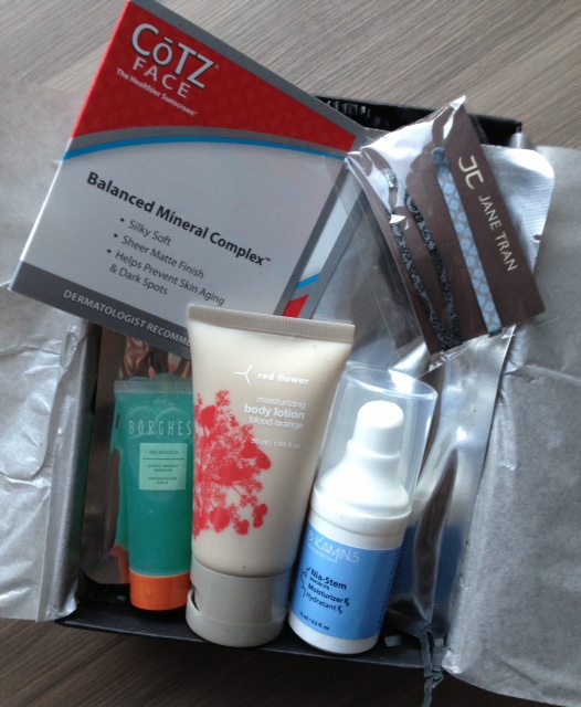 Sample Society Box Reviews - April 2013 - Beauty Subscriptions
