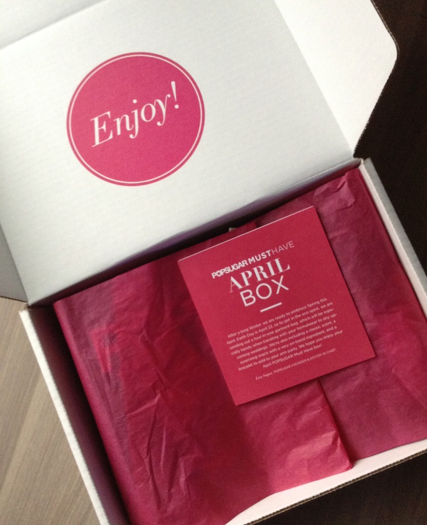 Pop Sugar Must Have - Subscription Box Review - April 2013 