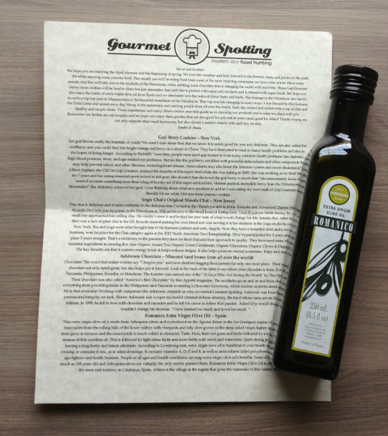 Gourmet Spotting Food Subscription Box Review & Giveaway! April 2013