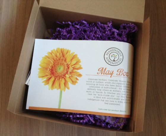 Seasons Box Review - May 2013 - Subscription Boxes for Women