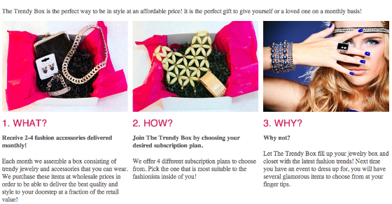 New Subscription Box Alert - The Trendy Box