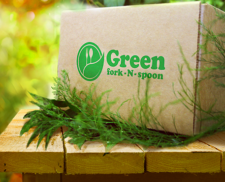 New Healthy Snack Food Subscription Box! Green fork-N-spoon
