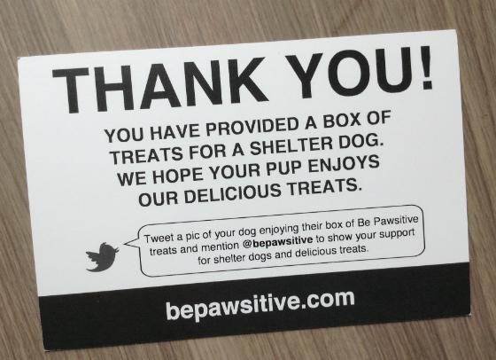 Be Pawsitive Review - Dog Treat Subscription Box Service