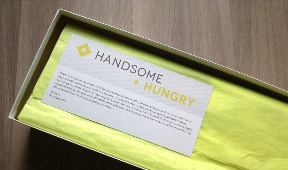 Birchbox Man Limited Edition Handsome & Hungry Box Review