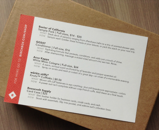 Birchbox Man Review - July 2013