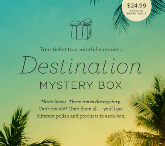 Julep June Mystery Box Time - Destination Boxes!