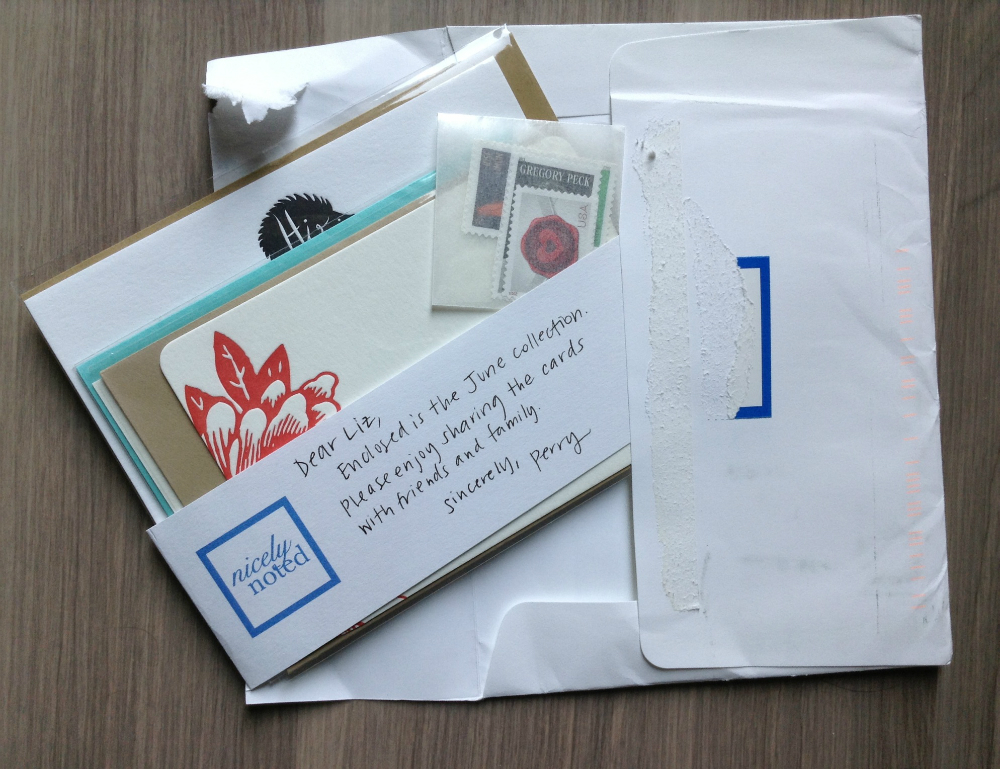 Nicely Noted Review: Letterpress Stationery Subscription – June 2013