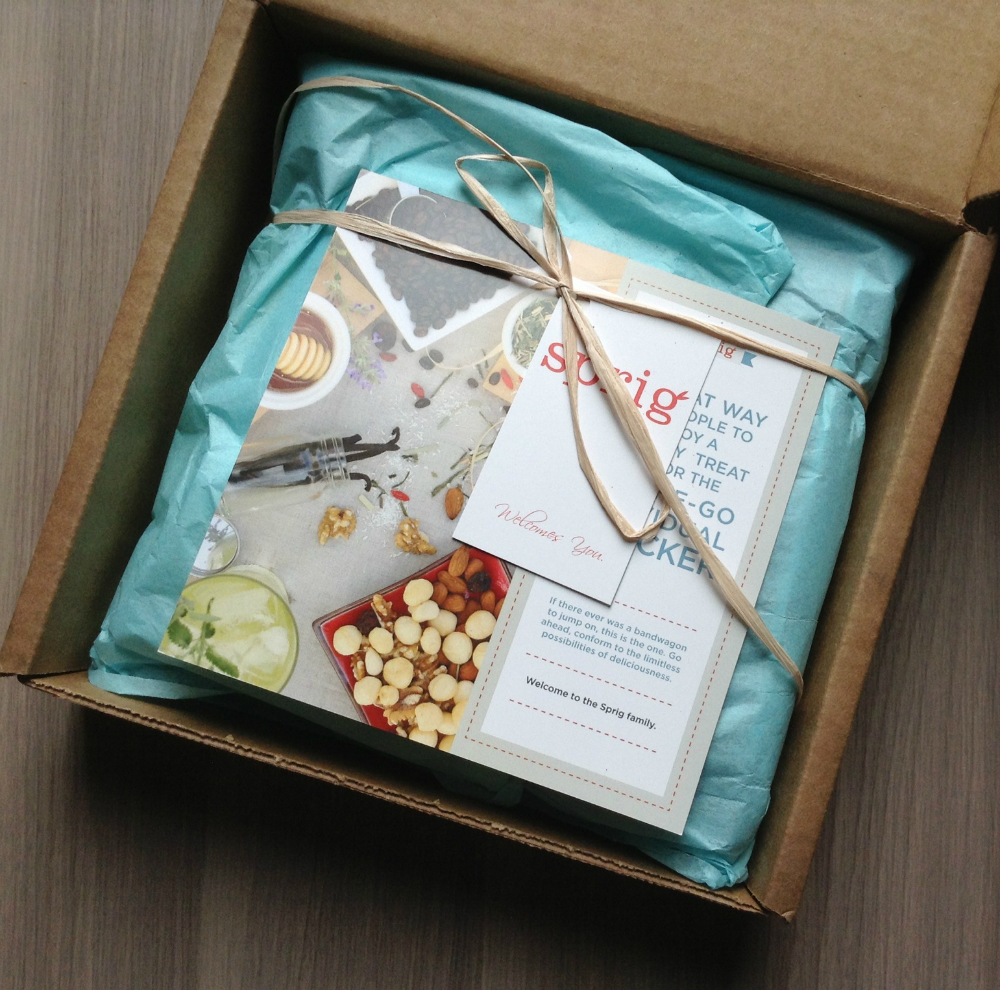 Sprig Box Review – Monthly Healthy Snack Food Subscriptions – June 2013