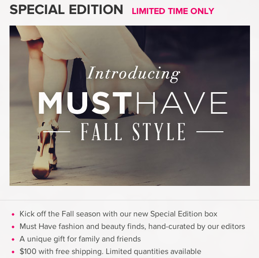 Popsugar must have fall style box - Available now!