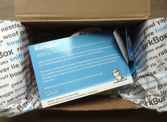 BarkBox Review & Coupon - July 2013