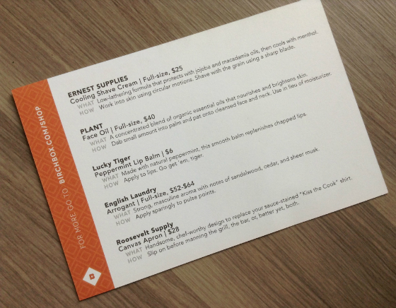 Birchbox Man August 2013 Review 