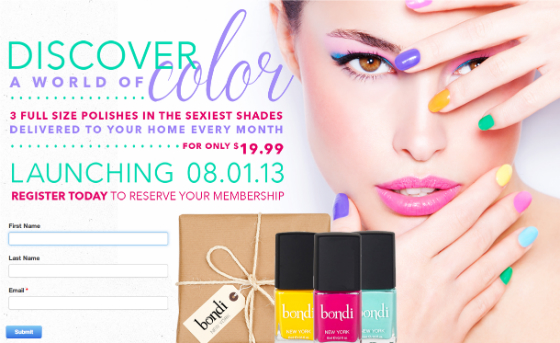 New Nail Polish Subscription Box from Bondi!