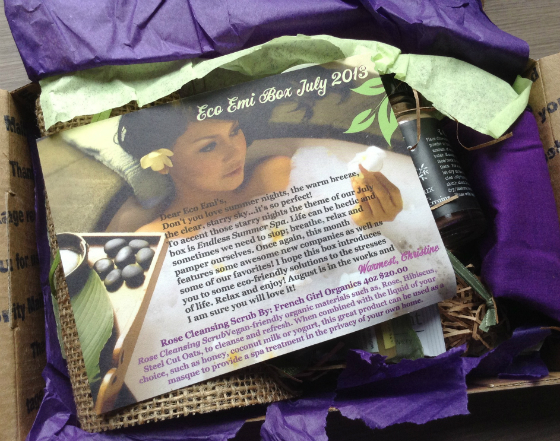 Eco Emi Review - July 2013 - Eco-Friendly Subscription Box