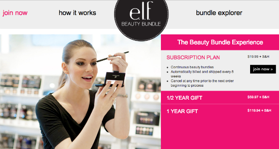 New Beauty Subscription Box! e.l.f. Beauty Bundles!