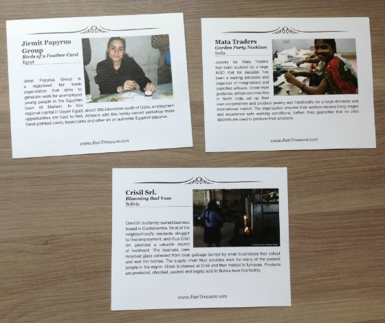 Fair Treasure Review - Monthly Fair Trade Subscription Box - July 2013