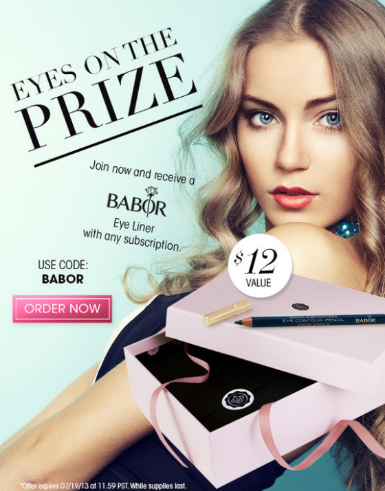 New GlossyBox Coupon Code - Free Eyeliner!