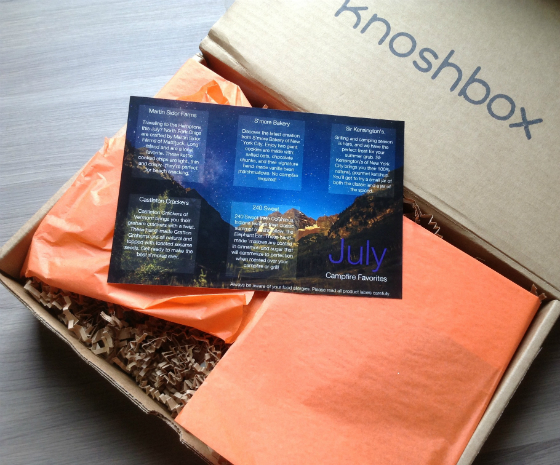 Knoshbox Review - Gourmet Food Subscription - July 2013