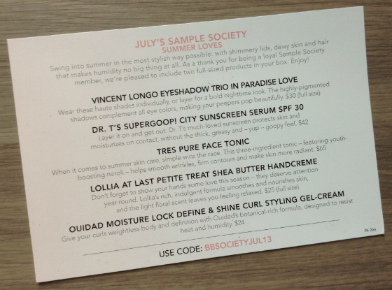 Sample Society Review