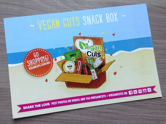 Vegan Cuts Snack Box Review - Healthy Food Subscription - July 2013