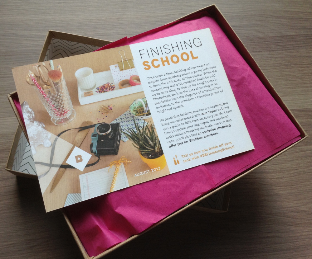 Birchbox August 2013 Review – Beauty Subscription Box
