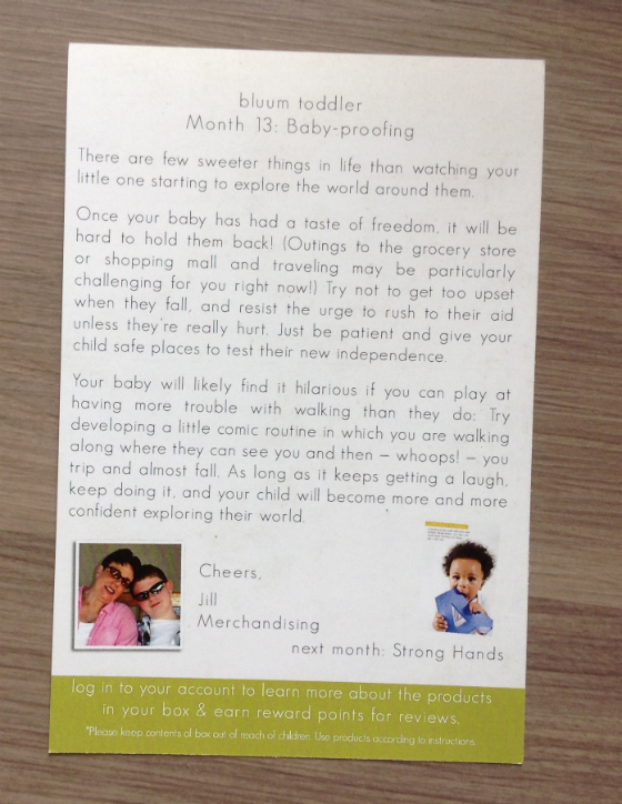 Bluum Box Review - Baby Subscription Boxes - August 2013