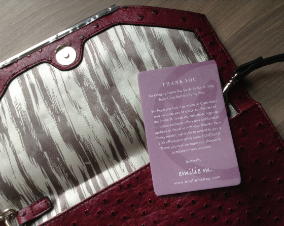 Coco Rocha Fancy Box Subscription Review - August 2013