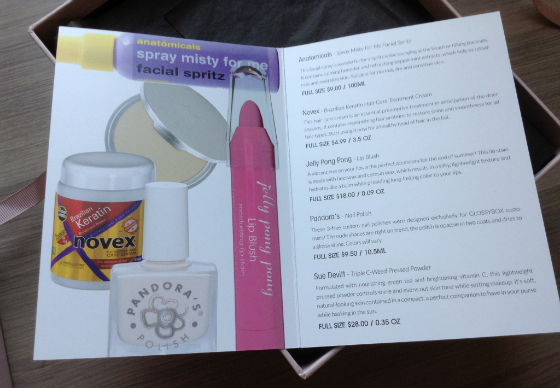 GlossyBox August 2013 Review 
