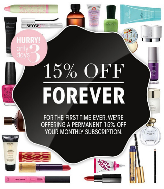 GlossyBox Coupon Code - 15% Off Monthly Subscription Forever!
