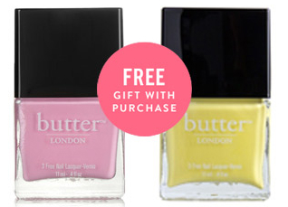 Free Butter London Polish or Lip Gloss at JewelMint & ShoeMint!