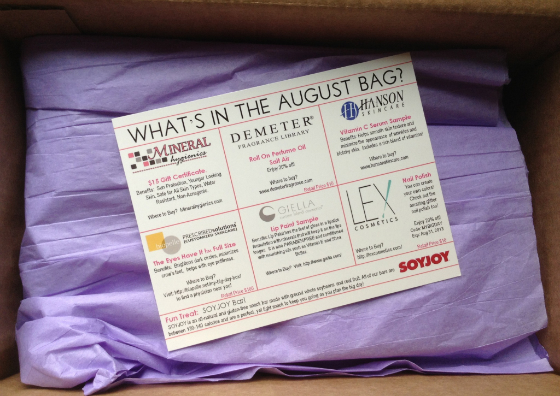 My Big Day Box Review - August 2013