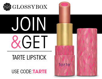 New GlossyBox Coupon – Free Tarte Lipstick with Subscription