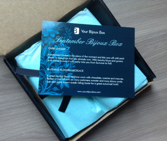 Your Bijoux Box Review - September 2013