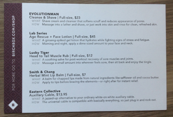 Birchbox Man Review - October 2013