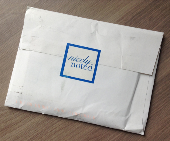 Nicely Noted Review - Letterpress Subscription - September 2013