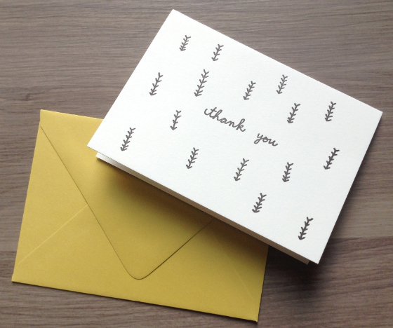 Nicely Noted Review - Letterpress Subscription - September 2013