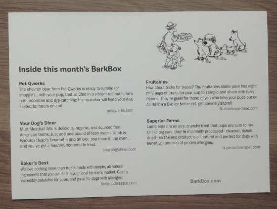 BarkBox Review & Coupon - October 2013