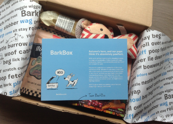 BarkBox Review & Coupon - October 2013