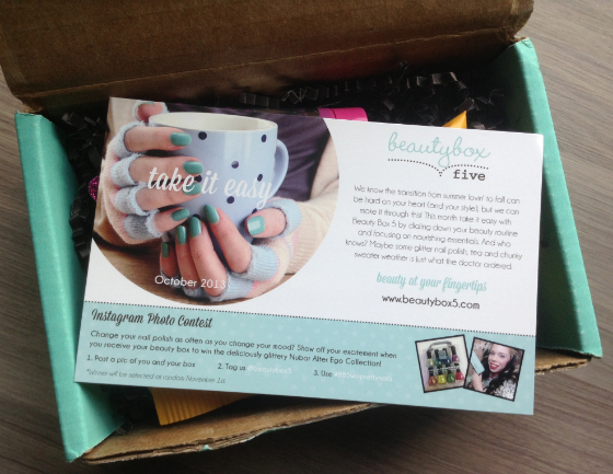 Beauty Box 5 Review - October 2013